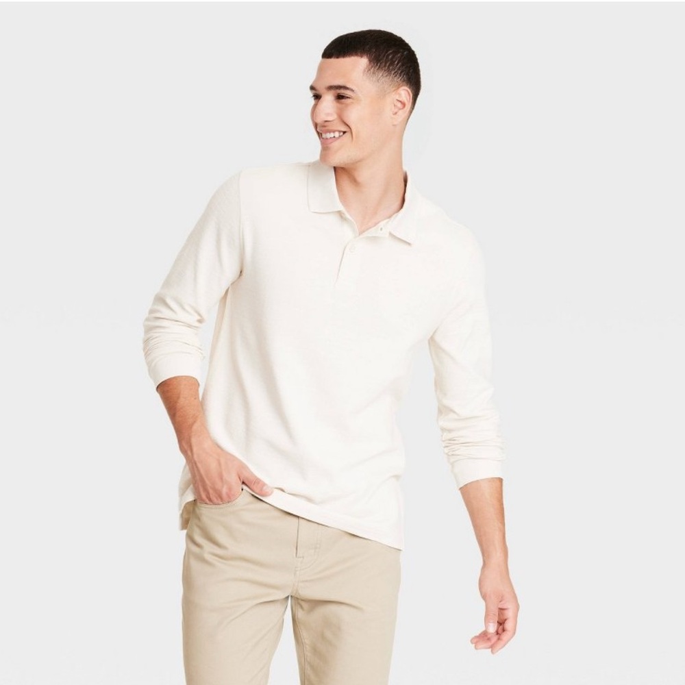 Men's Long Sleeve Polo Shirt